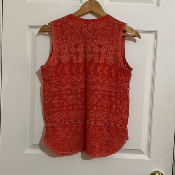 Johnny Was Susie Embroidered Eyelet Tank - Picture 5 of 8